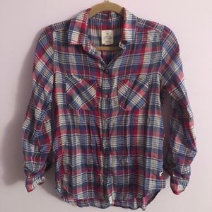 Vintage boyfriend plaid top